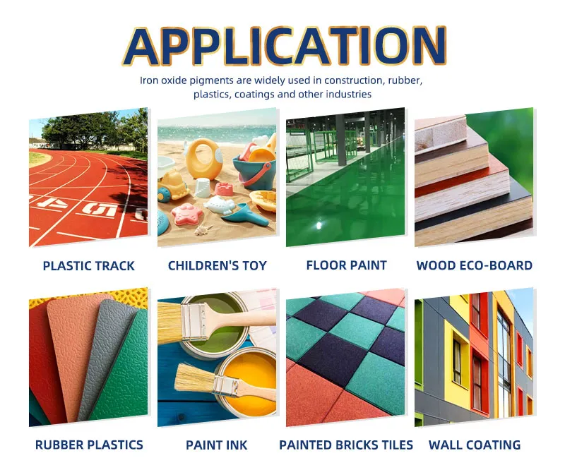 Hezhen Iron Oxide Pigments High Stability for Concrete Coloring Driveway Pavement Blocks UV Resistant Weatherproof