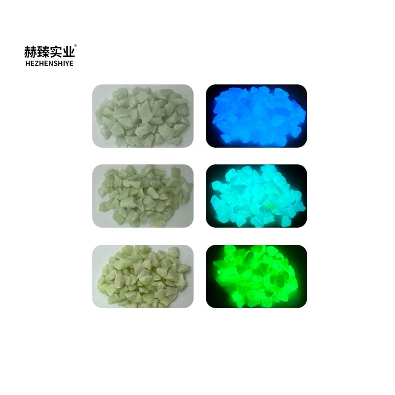 Hezhen Different Sizes Different Colors Luminous Stones for Construction Materials Road Paving