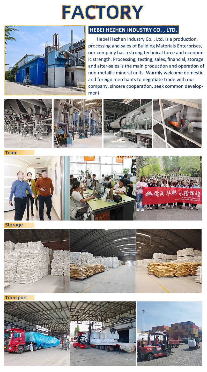 Hezhen kaolin powder for paper makiing industry rubber additive  plastics product coating industry