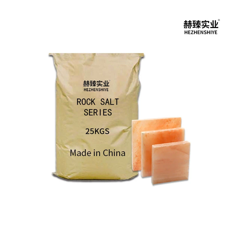 Hezhen mineral crystal salt sand 2-4cm sweat steam room paving salt brick 50*20*2.5 rectangular Himalayan salt