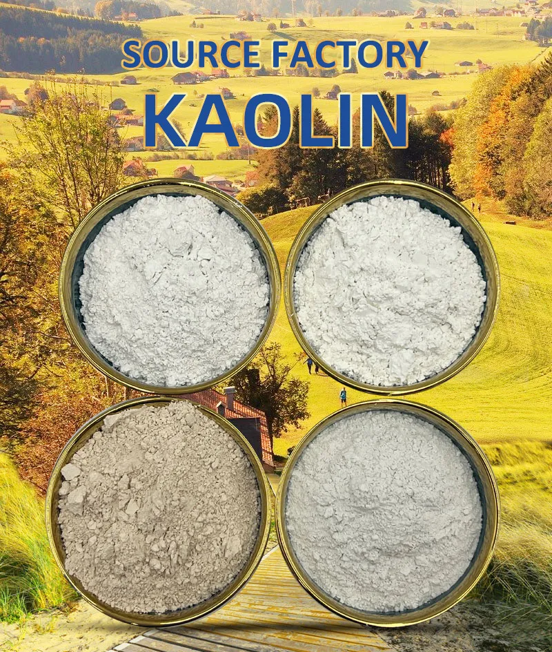 Hezhen kaolin powder for paper makiing industry rubber additive  plastics product coating industry