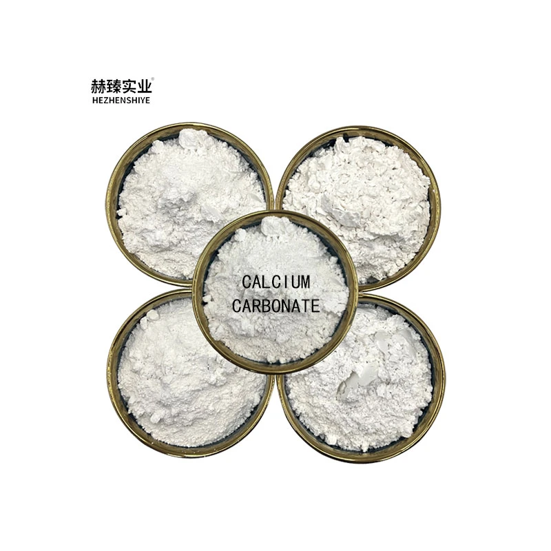 Hezhen white ultra fine calcium carbonate powder for construction materials rubber industry plastic products environmental materials