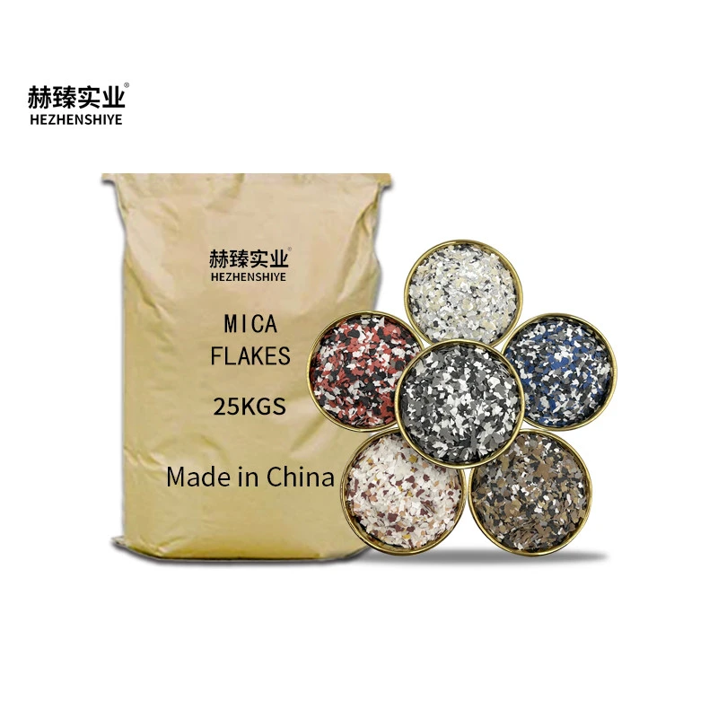 Hezhen Color mica sheet for architectural engineering coating mica rock sheet for thermal insulation roofing materials