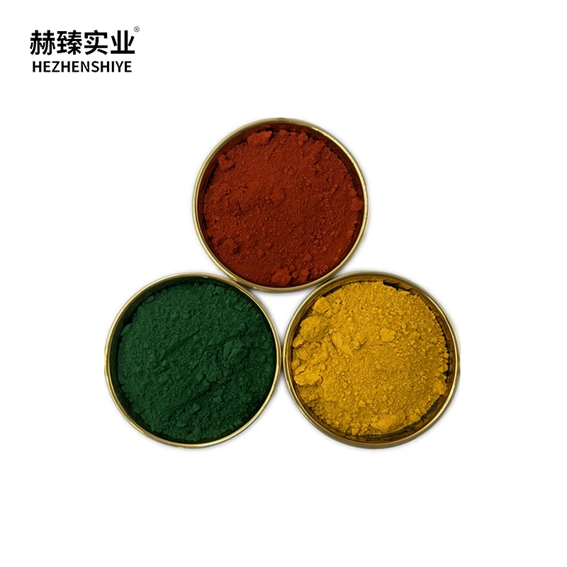 Hezhen Colorful Iron Oxide Pigment FE2O3 Ferric Oxide For Brick Cement