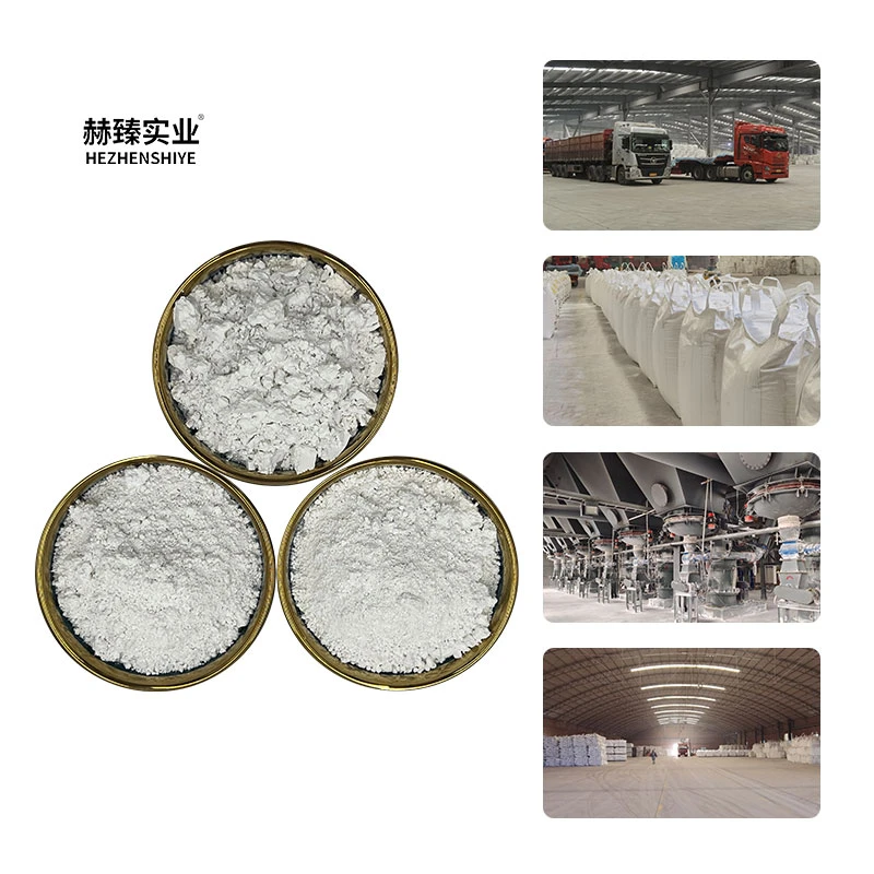 Hezhen Ultrafine kaolin 0.8 microns easily dispersible electrophoresis paint filling powder