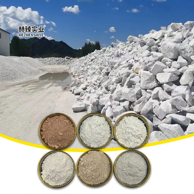 Hezhen Ceramic kaolin paint concrete with calcined kaolin powder rubber paint filled with water washed white clay