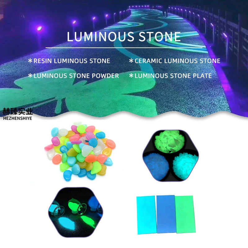 Eco Friendly Luminous Stone for Landscaping Crafts Decorative Bright After Absorbing Light Glow in the Dark