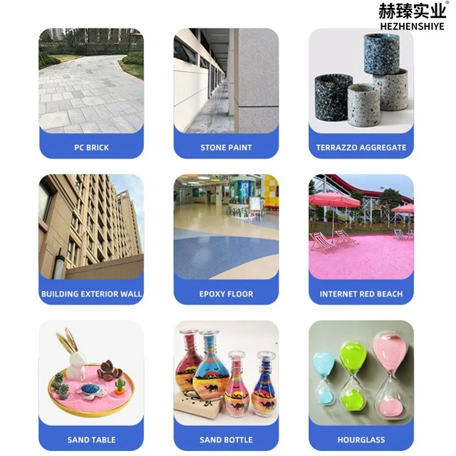 Hezhen true stone lacquer natural color sand chrysanthemum yellow bright black emery China red tiger yellow external wall paint special sand