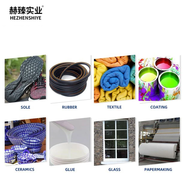 Hezhen White carbon black silicon dioxide for rubber products tire manufacturing shoe sole industry improving coating performance