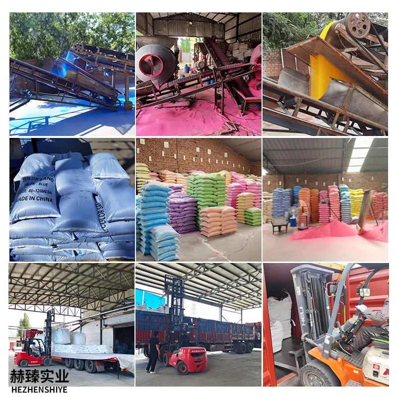 Hezhen colored sand for relief interior exterior wall paint beautifies the environment shopping malls and industrial plants