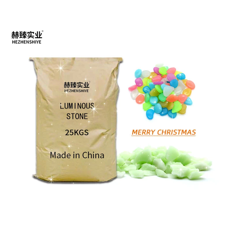 Hezhen Park road luminous stone fluorescent runway stone high luminous gravel garden fish tank