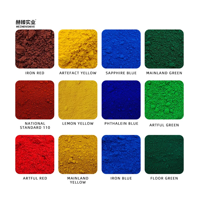 Iron Oxide Pigments for Ink Manufacturing Packaging Printing Paper Coating High Color